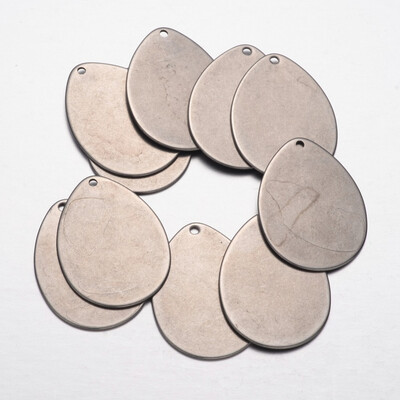 

304 Stainless Steel Pendants Blank Stamping Tag Pendants Drop Stainless Steel Color 29x215x1mm Hole 15mm