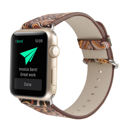 

〖Follure〗Single Tour Leather Band Bracelet Watchband For Apple Watch Series 12 38MM A