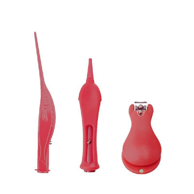 

3Pcsset LED Ear Wax Removal Stainless Steel Nose Ear Cleaner Tweezers Nail Clipper Set Baby Adults Cleaning Tools