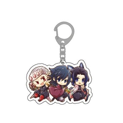 

Fat Bear 1Pcs Demon Slayer Acrylic Cartoon Figure Car Key Chains Holder Keyrings Graduation Christmas Gift