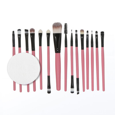 

Toponeto 15pcsset Makeup Brush Set tools Make-up Toiletry Kit Wool Make Up Brush Set