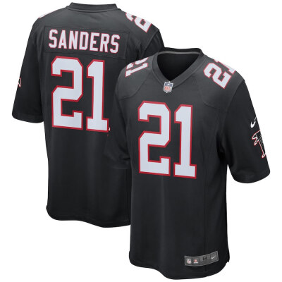 

Youth Football Jersey Atlanta Falcons Deion Sanders Black Retired Player Game Jersey