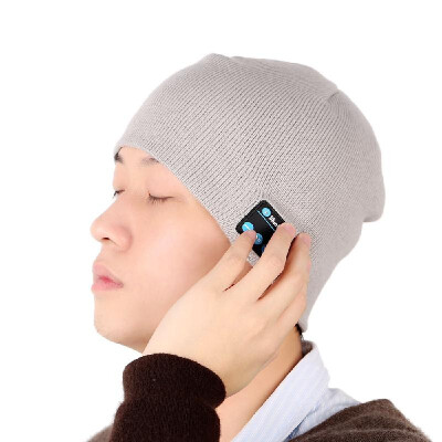 

BT Music Soft Warm Beanie Hat Cap with Stereo Headphone Headset Speaker Wireless Mic Hands-free for Men Women Gift