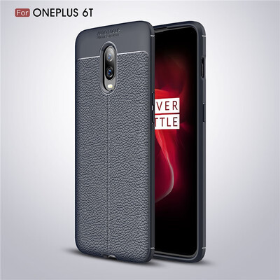 

Goowiiz Phone Case For OnePlus 6T Fashion Leather PU Pattern TPU Soft Silicone Prevent falling