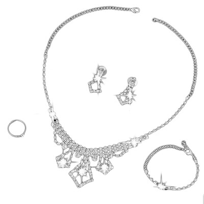 

2020 Bracelets New Women Brides Engagement Wedding Fashion Jewelry Set Necklace Bracelet