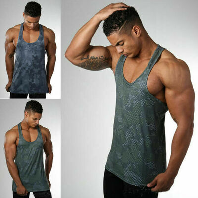 

Fashion Men Gym Clothing Bodybuilding Stringer Vest Tank Top Muscle Shirt