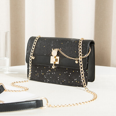 

Summer ins fashion shoulder bag 2019 tide Korean version of Joker Messenger bag chain small fresh