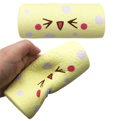 

Gotoamei Squishy Swiss Roll Emoji Scented Charm Slow Rising Squeeze Stress Reliever Toys