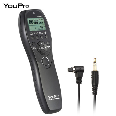 

YouPro YP-880 N3 Camera Wired Shutter Release Timer Remote Control LCD Display for Canon 7D 5D 5D2 5D3 5DS 5DSR 1D Mark IIIIIII