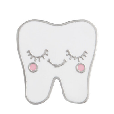 

Cute Tooth Brooch Pin for Girl Boy Dentist T-shirt Coat Backpack Hat Badge Gifts