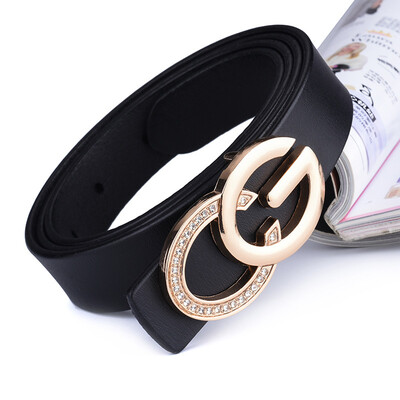 

New leather belt ladies belt retro pin buckle leather Korean version of the wild decorative dress thin