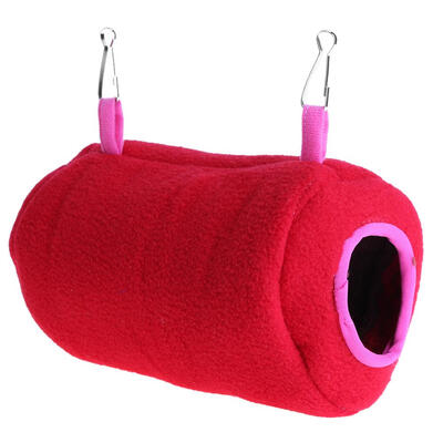 

Warm Thickened Soft Plush Bird Parrot Hanging Hammock Cylindrical Bird Nest
