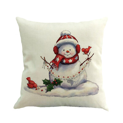 

Siaonvr Christmas Printing Dyeing Sofa Bed Home Decor Pillow Cover Cushion Cover