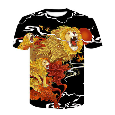

Mens T-Shirt Printed Short Sleeve Tee Tops Slim Fit Crew Neck Shirts Pullover