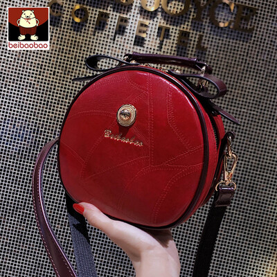 

On the new small bag girl 2019 new Korean version of the small round bag back Gusen system single shoulder oblique bag tide