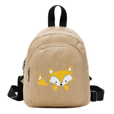

Cute Cartoon Fox Print Backpacks Women Travel School Bags Girls Book Bags