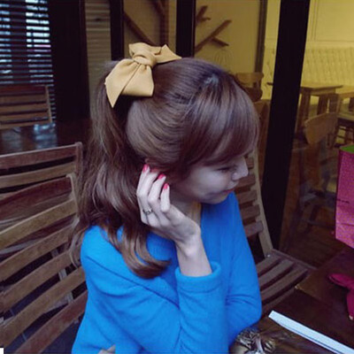 

Solid Cloth Bows Women Big Hair Clips Hairpins Girl Wedding Hair Jewelry Hair Accessories