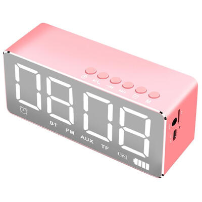 

Speaker Q9 Bluetooth 41 Speaker Wireless Stereo Music Soundbox with LED Time Display Clock Alarm Loudspeaker