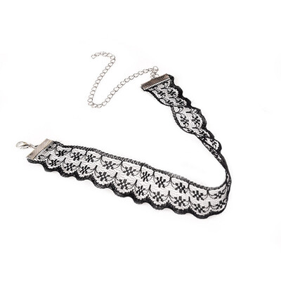 

Newest Fashion Vintage 5 Color Lace Choker Necklace Collar Chain Necklace Jewellery Fashion Retro Accessories Women