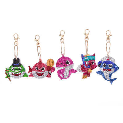 

5pcs DIY Animals Full Drill Special Shaped Diamond Painting Keychain Gifts