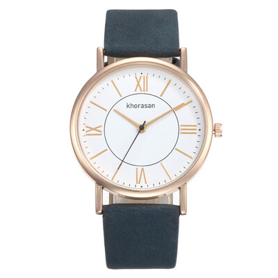

Hot Selling Women Watches Rose Gold Border Dial Ladies Quartz Wristwatch Leather Strap Business Clock Work Zegarki Damskie