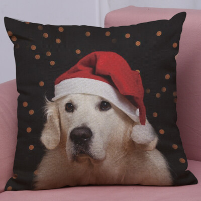 

Gobestart New Christmas Cotton Linen Pillow Case Sofa Cushion Cover Home Decor