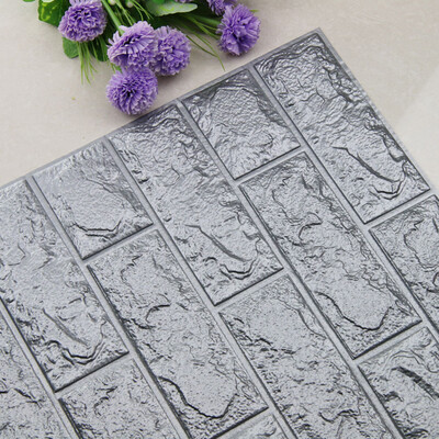 

Gobestart DIY 3D Brick PE Foam Wallpaper Panels Room Decal Stone Decoration Embossed