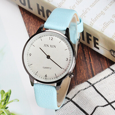 

Gobestart Unisex Simple Business Fashion Leather Quartz Wrist Watch