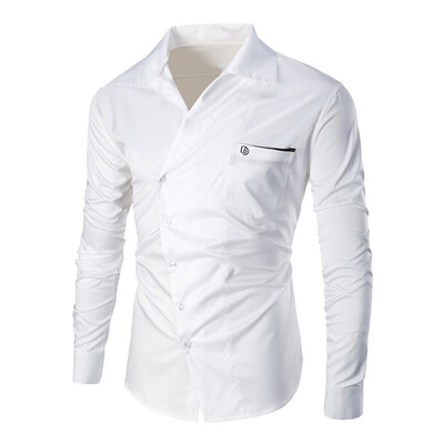 

Toponeto Men Casual Summer Solid Button Long Sleeve Turn-down Collar T-Shirt Top Blouse