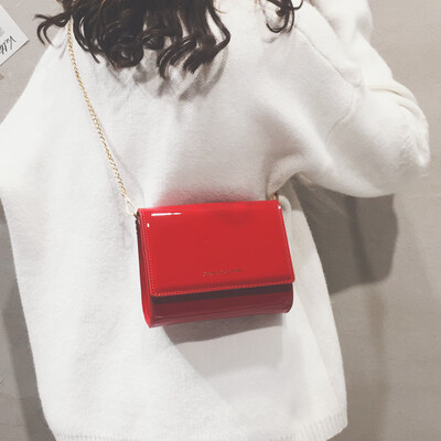 

Ins super fire diagonal cross port wind mini solid color Sen small bag female 2019 new wave Korean version of the wild Messenger bag