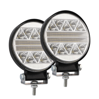 

2PCS 4Inch 102W Round Truck Waterproof Ultra-Thin Off-Road Vehicle Spotlight LED Flashing Working Light