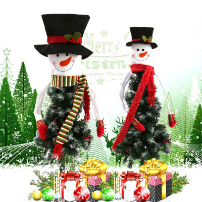 

1Pcs Christmas Snowman Embracing Shaped Xmas Tree Top Ornament Party Decoration