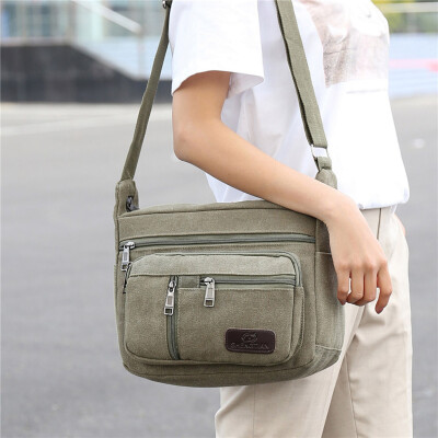 

Tailored Leisure Neutral Solid Color Shoulder Bag Messenger Bag Student School Travel Bag