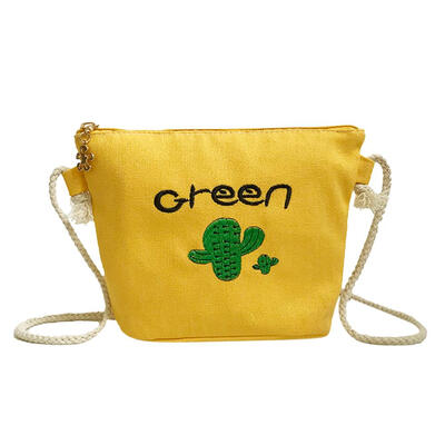 

Cactus Canvas Mini Shoulder Bag Casual Women Girls Crossbody Messenger Bags