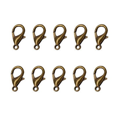 

200pcs Lobster Clasps Clips Metal Key Chain Hook DIY Bag Keyring Jewelry