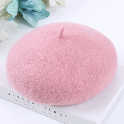 

2019 Early Spring New Vintage Beret Wool Thickened Joker Female Hat Pumpkin Hat Artist Hat