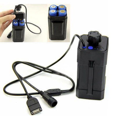

Saidsome Practical Bicycle Bike LED Light Waterproof Battery Case Box 84V 4x18650 flashlight lamp