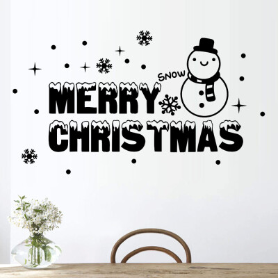 

〖Follure〗New Year 2019 Merry Christmas Wall Sticker Home Shop Windows Decals Decor