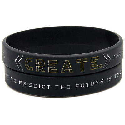 

Motivational Be Yourself Change The World Create Dream Silicone Bracelet