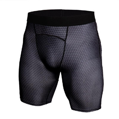 

Crocodile Grain Printing Quick Drying Elastic Gym Sports Running Tight Shorts Underwear for Men