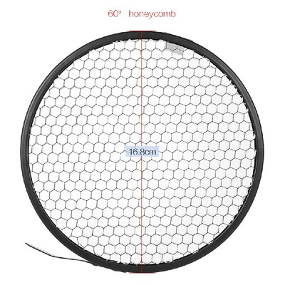 

Photo Studio 168cm 60 Degree Honeycomb Grid for 7" Standard Reflector Diffuser Lamp Shade Dish