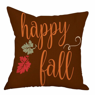 

10 Styles Halloween Happy Fall Yall Flax Pillow Cases Thanksgiving Day Home Decor Throw Pillows Pillowcase