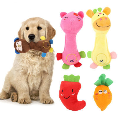 

Greensen 5pcs Lovely Styling Pet Dog Biting Chew Bite-resistant Funny Durable Plush Toys