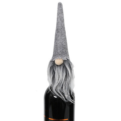 

Toponeto 1pcs Christmas Hat Wine Bottle Set Cover Bar Restaurant Christmas Party Decor