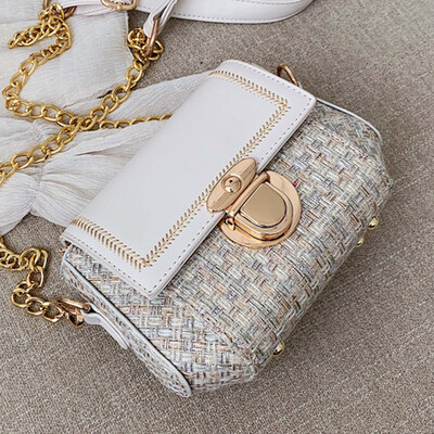 

Small bag women 2019 new Korean style chain shoulder bag fashion Joker slung small square bag