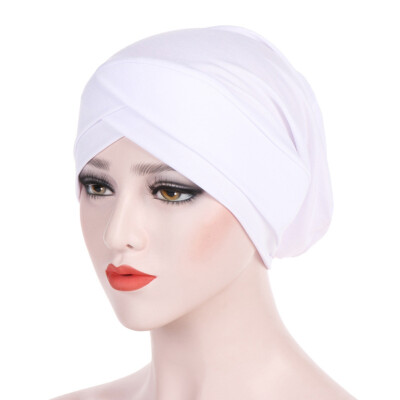 

Women Turban Hijab Cap Islamic Head Wrap Elastic Bandanas Cancer Chemo Cap Head Scarf For Hair Loss Accessories