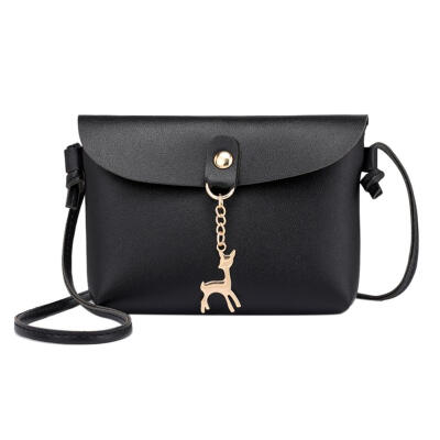 

Simple PU Leather Women Casual Shoulder Bags Pure Messenger Phone Handbags