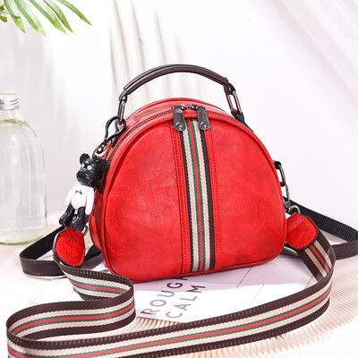 

Summer Korean version of Joker small round bag fashion single shoulder slung dual-purpose ladies portable backpack