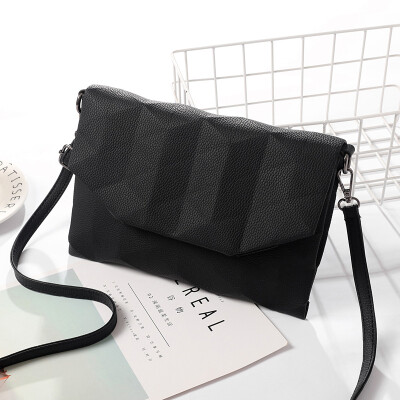 

Small square bag shoulder diagonal cross bag Lingge embossed small bag pu multicolor wild female bag