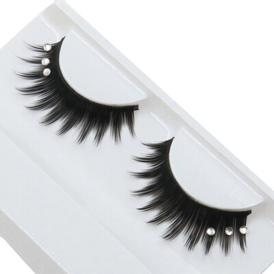 

〖Follure〗Thick Stage Cross-Studded Bridal Makeup False Eyelashes Black False Eyelashes